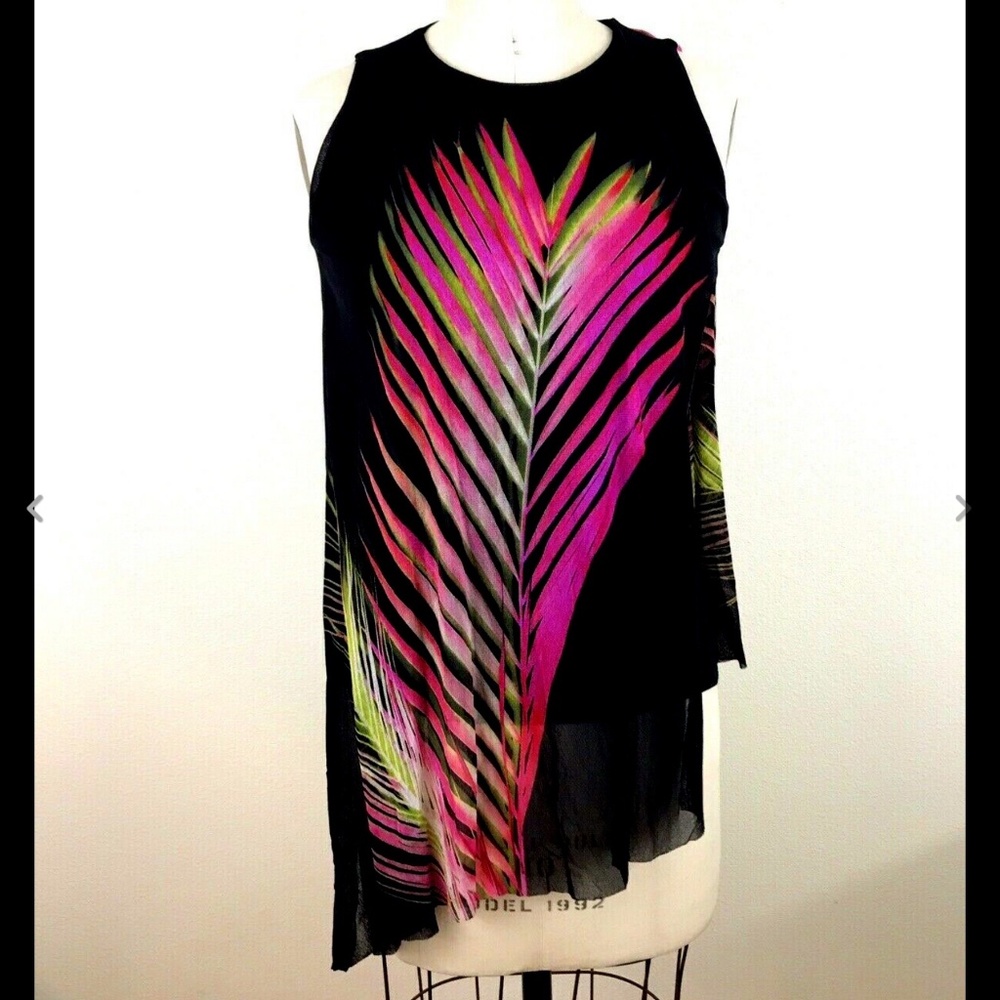 FUZZI  made in Italy feather top M